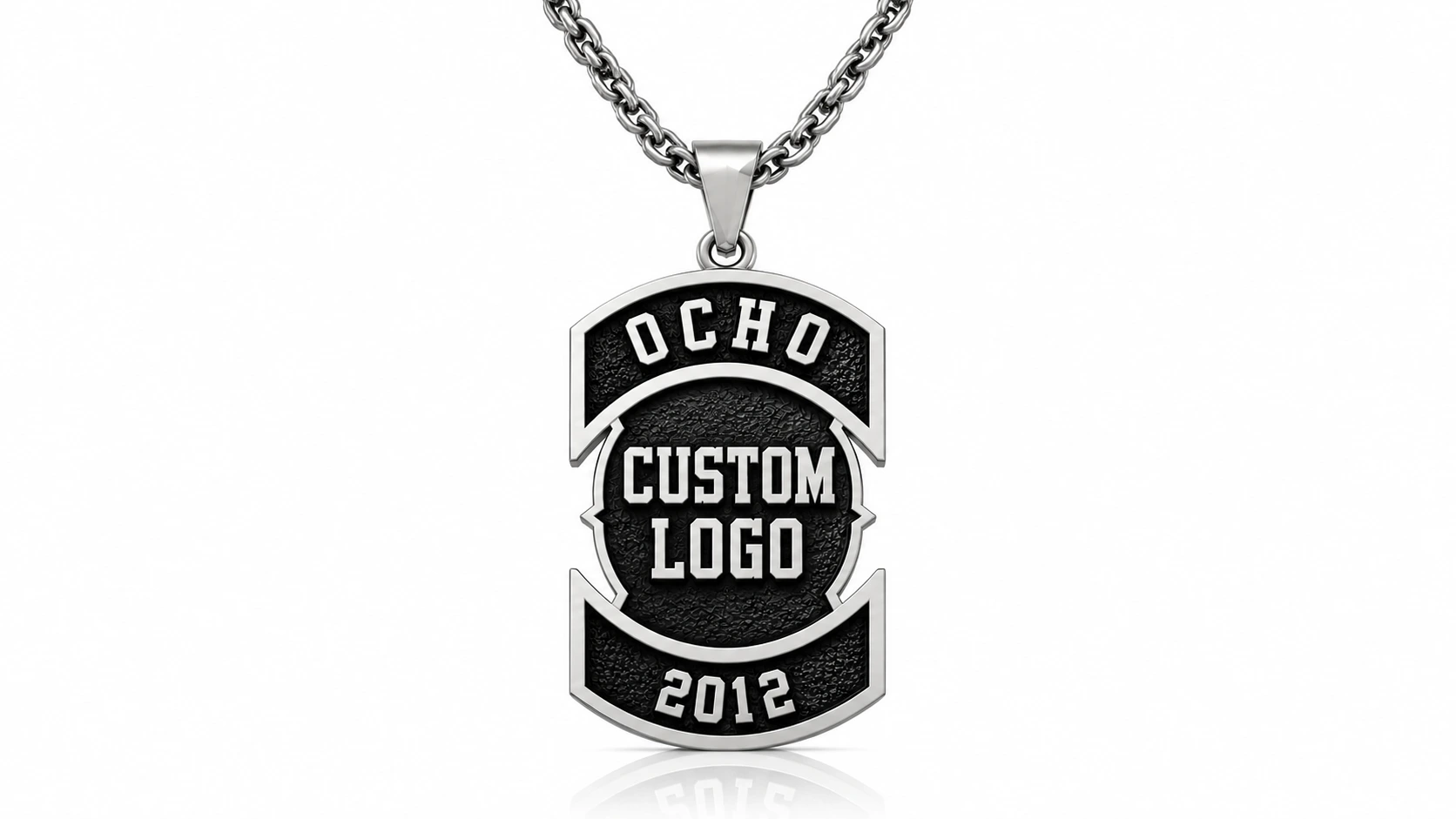 Custom Motorcycle Club Necklace-Personalized Biker Pendant